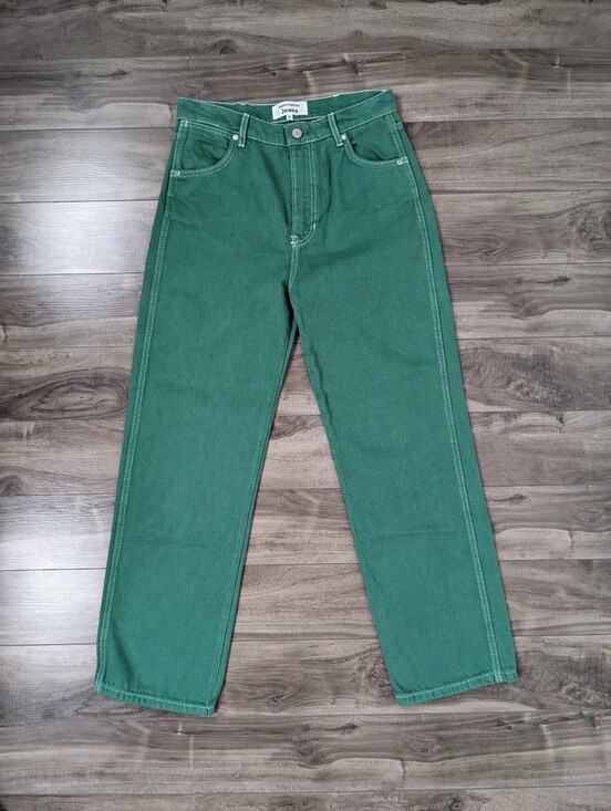 Reformation Denim - Reformation Women's Jeans Cowboy High Rise Straight Jeans Green Size 28